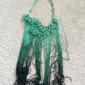 Green Ombre Long Necklace